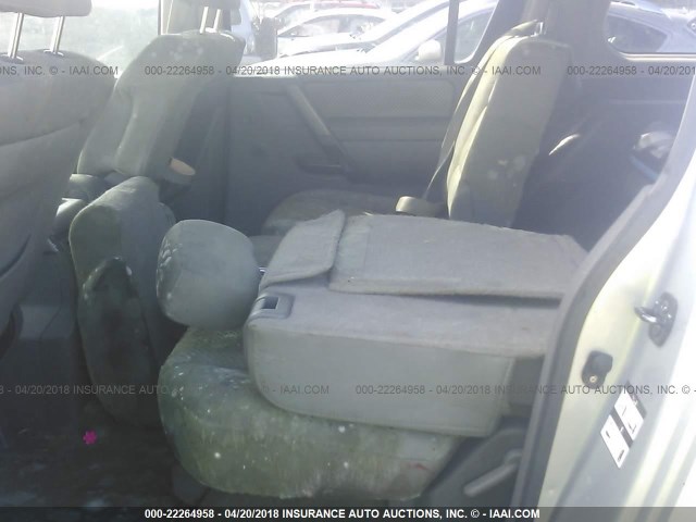 5N1AA08B26N710936 - 2006 NISSAN ARMADA SE/LE SILVER photo 8