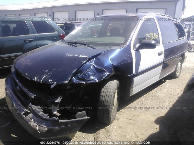 2FMDA5141SBB11523 - 1995 FORD WINDSTAR WAGON PURPLE photo 2