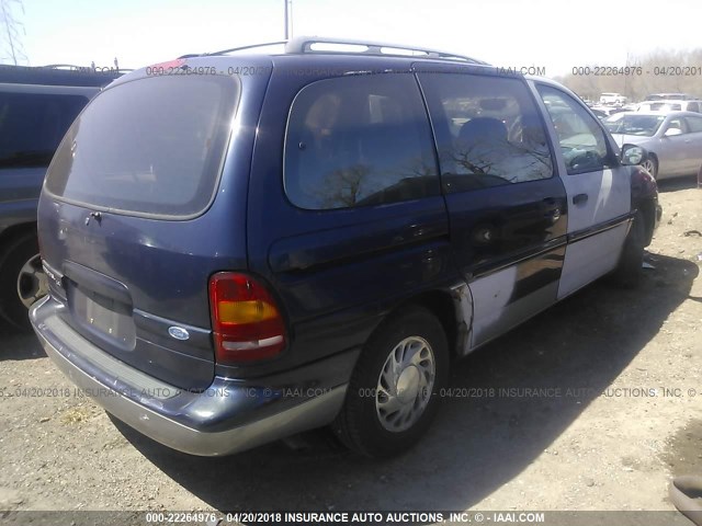 2FMDA5141SBB11523 - 1995 FORD WINDSTAR WAGON PURPLE photo 4