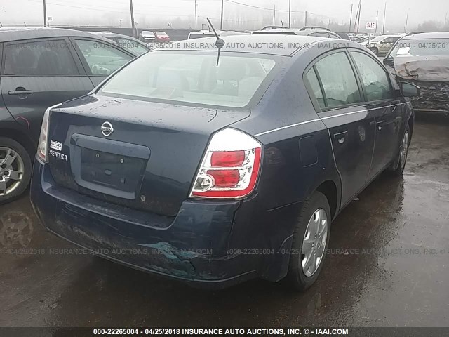 3N1AB61E28L671716 - 2008 NISSAN SENTRA 2.0/2.0S/2.0SL Dark Blue photo 4