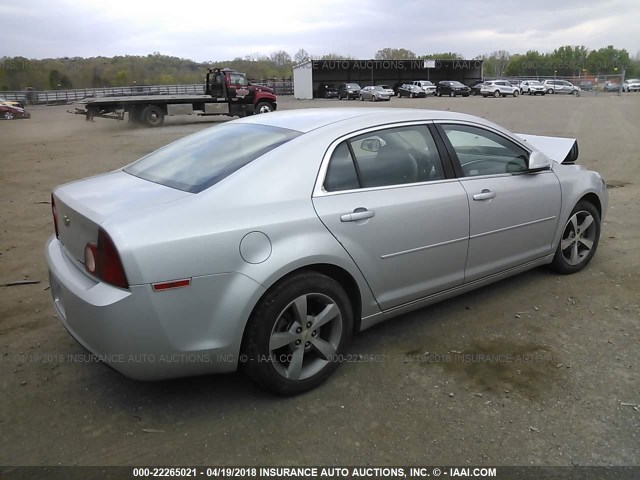 1G1ZC5EU4BF321281 - 2011 CHEVROLET MALIBU 1LT 银色 照片 4