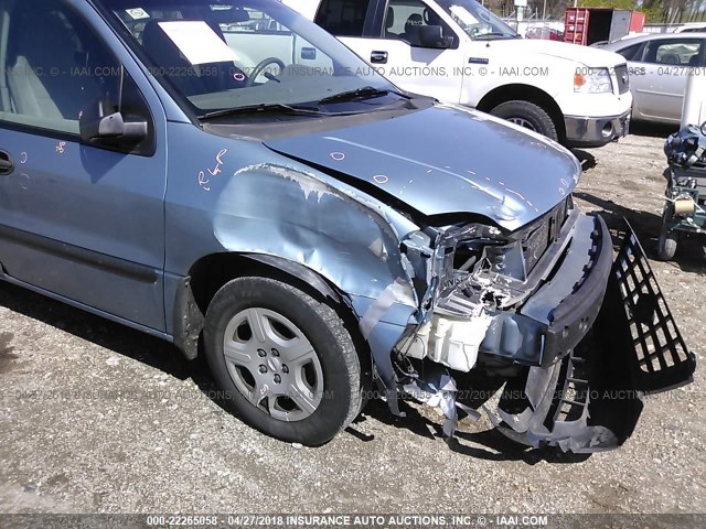 2FMZA51617BA01814 - 2007 FORD FREESTAR SE BLUE photo 6