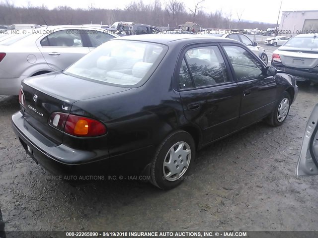 2T1BR18E9YC331276 - 2000 TOYOTA COROLLA VE/CE/LE BLACK photo 4