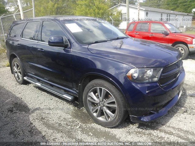 1C4RDHAG7DC686158 - 2013 DODGE DURANGO SXT BLUE photo 1