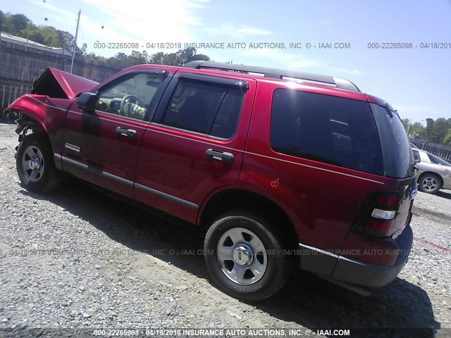 1FMEU62E86UA01349 - 2006 FORD EXPLORER XLS BURGUNDY photo 3