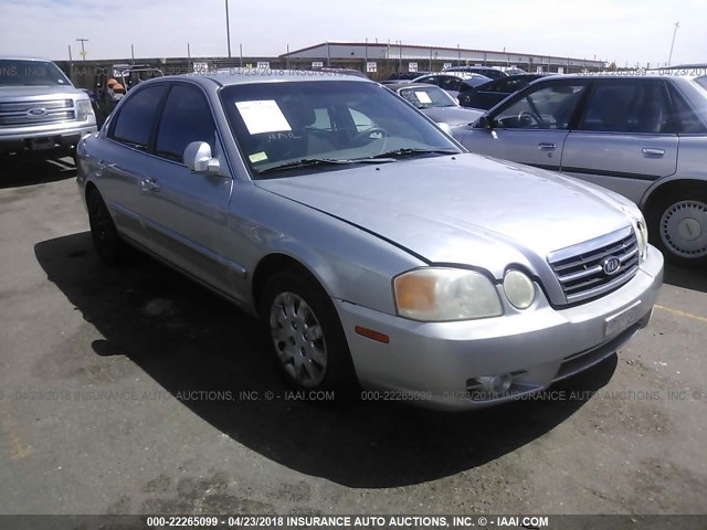 KNAGD126745319945 - 2004 KIA OPTIMA LX/EX SILVER photo 1