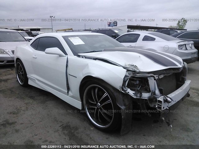 2G1FK1EJ8B9207359 - 2011 CHEVROLET CAMARO 2SS WHITE photo 1