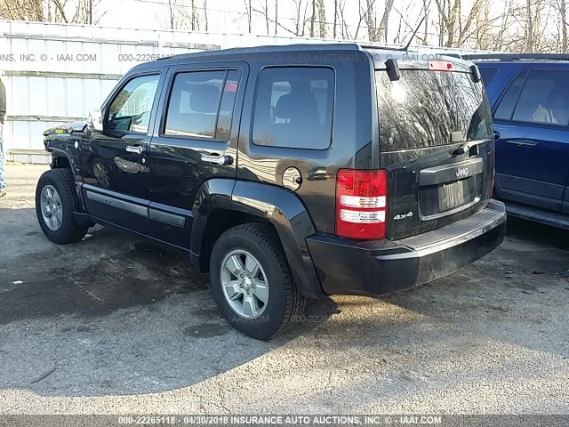 1J4PN2GK9AW160941 - 2010 JEEP LIBERTY SPORT 黑色 照片 3