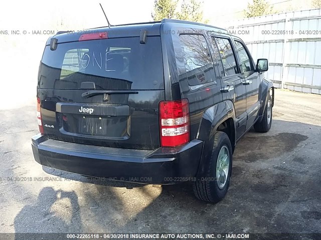 1J4PN2GK9AW160941 - 2010 JEEP LIBERTY SPORT 黑色 照片 4