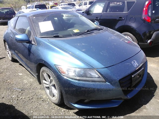 JHMZF1D62BS010755 - 2011 HONDA CR-Z EX BLUE photo 1