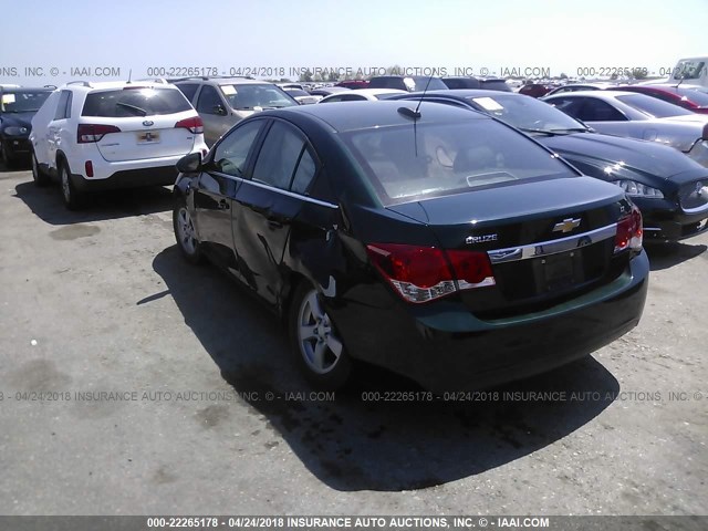 1G1PC5SB6F7253186 - 2015 CHEVROLET CRUZE LT GREEN photo 3