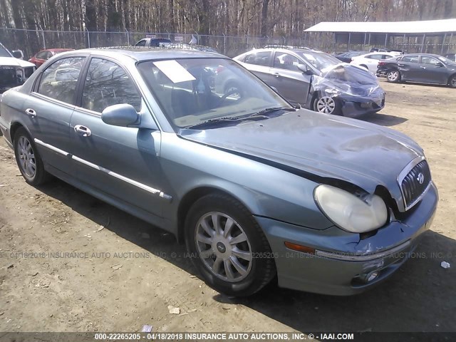 KMHWF35H84A067031 - 2004 HYUNDAI SONATA GLS/LX GREEN photo 1