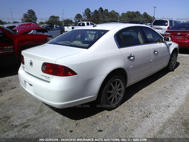 1G4HD57218U156124 - 2008 BUICK LUCERNE CXL WHITE photo 4