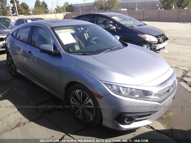 19XFC1F72GE022577 - 2016 HONDA CIVIC EXL SILVER photo 1