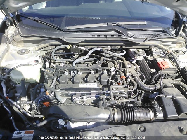 19XFC1F72GE022577 - 2016 HONDA CIVIC EXL SILVER photo 10