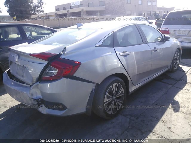 19XFC1F72GE022577 - 2016 HONDA CIVIC EXL SILVER photo 4