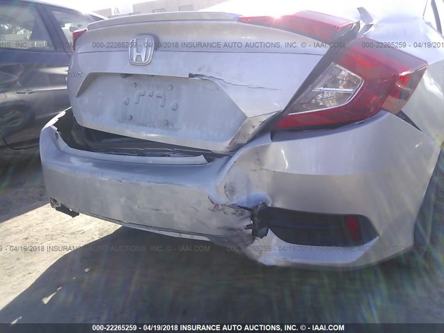 19XFC1F72GE022577 - 2016 HONDA CIVIC EXL SILVER photo 6