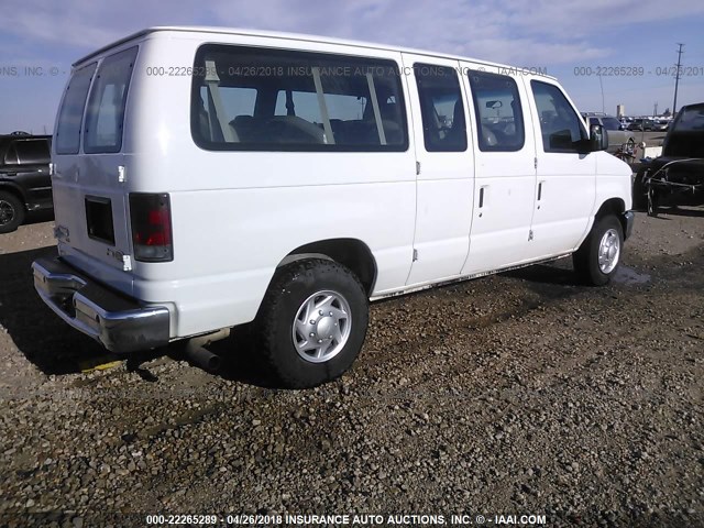 1FBNE3BL5CDA79392 - 2012 FORD ECONOLINE E350 SUPER DUTY WAGON WHITE photo 4