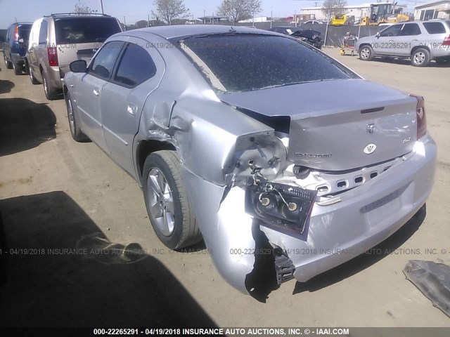 2B3KA43RX7H734594 - 2007 DODGE CHARGER SE/SXT SILVER photo 3