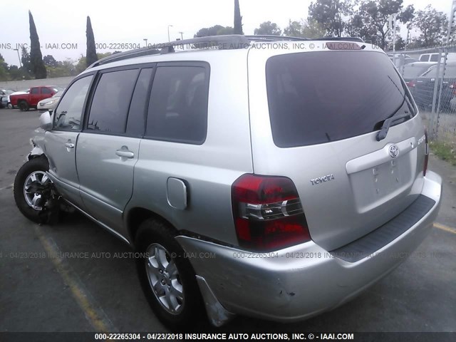 JTEGP21A040004029 - 2004 TOYOTA HIGHLANDER LIMITED GRAY photo 3