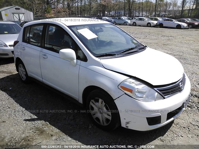 3N1BC1CP4AL356425 - 2010 NISSAN VERSA S/SL WHITE photo 1