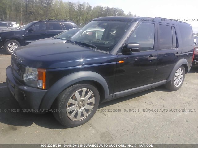 SALAE25426A410940 - 2006 LAND ROVER LR3 SE BLACK photo 2