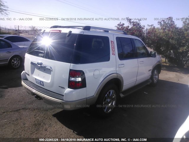 1FMEU74E36UB36127 - 2006 FORD EXPLORER EDDIE BAUER WHITE photo 4