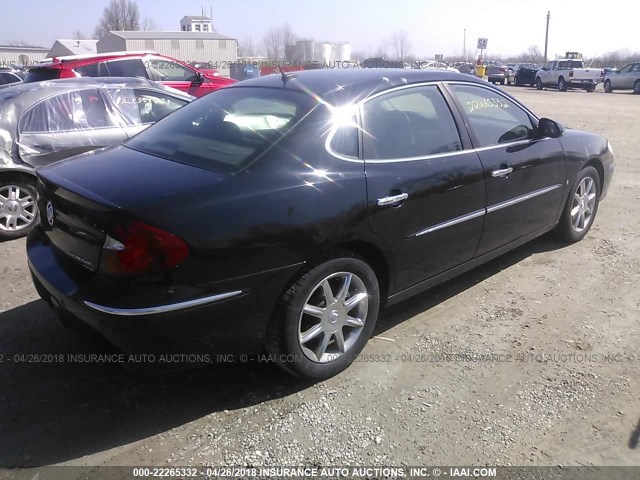 2G4WE587961222796 - 2006 BUICK LACROSSE CXS BLACK photo 4