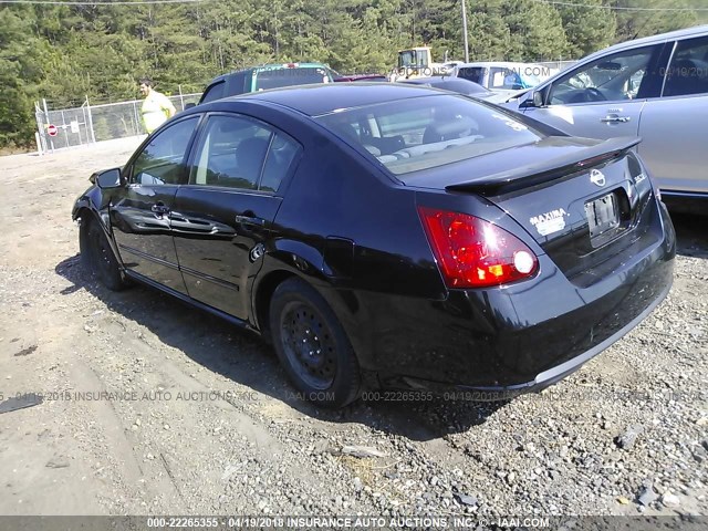 1N4BA41E97C808322 - 2007 NISSAN MAXIMA SE/SL BLACK photo 3