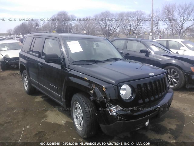 1C4NJRBB3ED688159 - 2014 JEEP PATRIOT SPORT BLACK photo 1