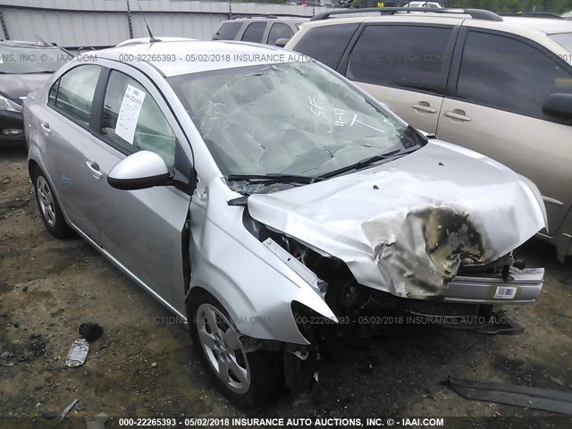 1G1JA5SH9E4241551 - 2014 CHEVROLET SONIC LS SILVER photo 1