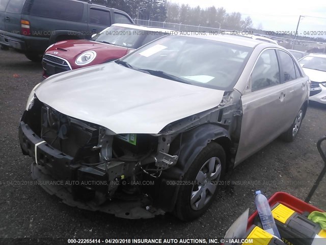 4T1BE46K78U259546 - 2008 TOYOTA CAMRY CE/LE/XLE/SE GOLD photo 2