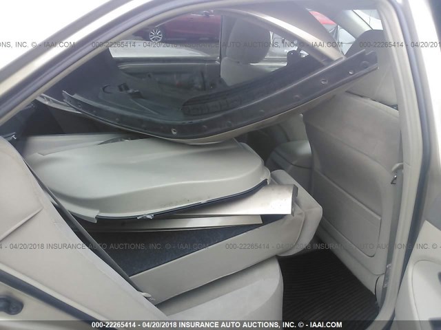 4T1BE46K78U259546 - 2008 TOYOTA CAMRY CE/LE/XLE/SE GOLD photo 8