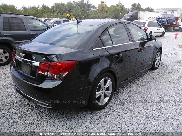 1G1PE5SB1E7185680 - 2014 CHEVROLET CRUZE LT BLACK photo 4