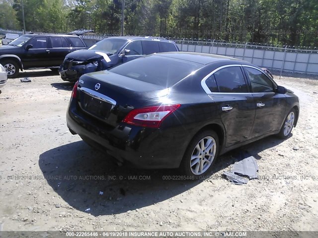 1N4AA51E59C842004 - 2009 NISSAN MAXIMA S/SV BLACK photo 4