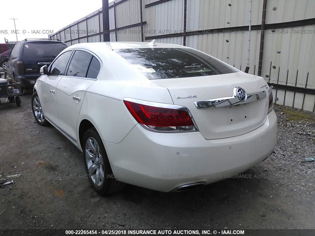 1G4GE5GD4BF104542 - 2011 BUICK LACROSSE CXS CREAM photo 3