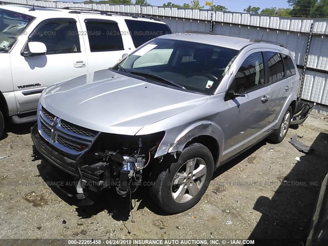 3C4PDCBG6CT304682 - 2012 DODGE JOURNEY SXT SILVER photo 2