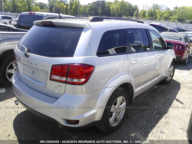 3C4PDCBG6CT304682 - 2012 DODGE JOURNEY SXT SILVER photo 4