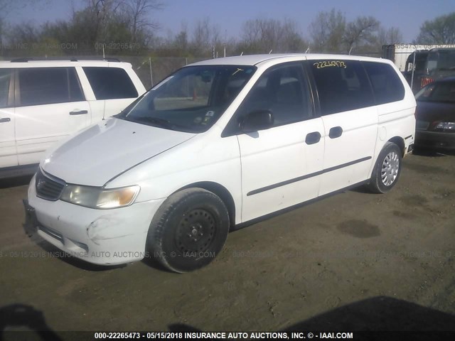 2HKRL1850YH537356 - 2000 HONDA ODYSSEY LX WHITE photo 2