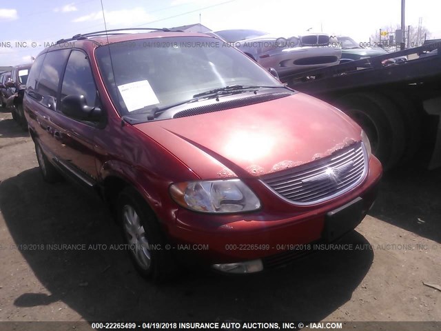 2C8GP54L61R392371 - 2001 CHRYSLER TOWN & COUNTRY LXI RED photo 1