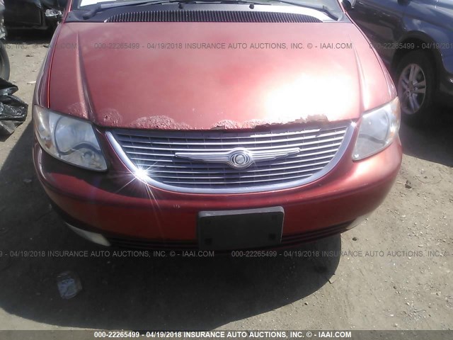 2C8GP54L61R392371 - 2001 CHRYSLER TOWN & COUNTRY LXI RED photo 6