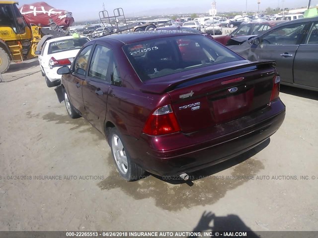 1FAHP34N27W233980 - 2007 FORD FOCUS ZX4/S/SE/SES 栗色 照片 3