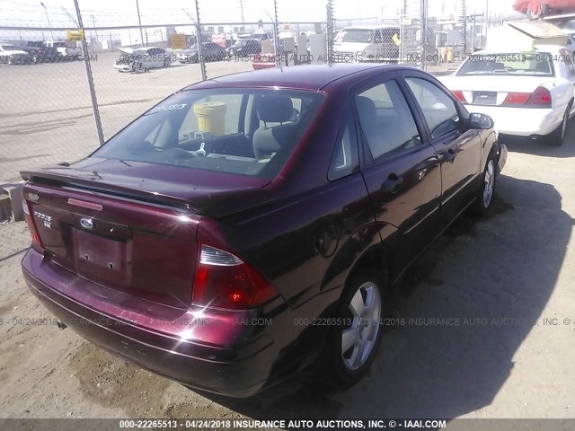 1FAHP34N27W233980 - 2007 FORD FOCUS ZX4/S/SE/SES 栗色 照片 4