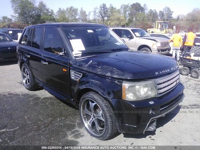 SALSH23428A131179 - 2008 LAND ROVER RANGE ROVER SPORT SUPERCHARGED BLACK photo 1