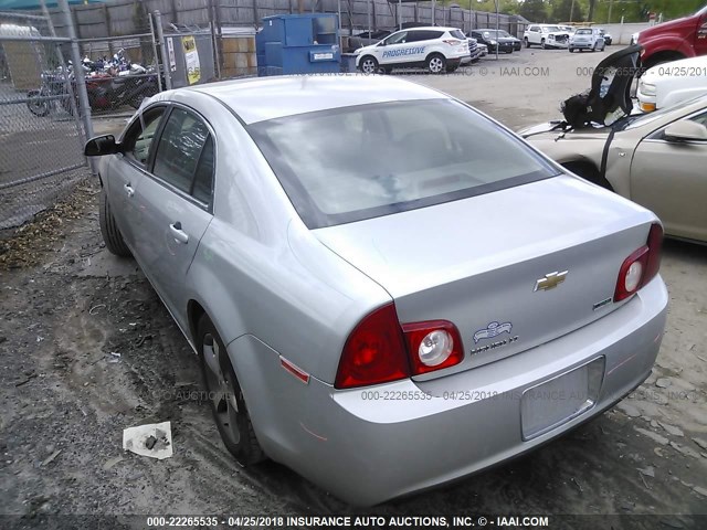 1G1ZC5EU5BF350854 - 2011 CHEVROLET MALIBU 1LT 银色 照片 3