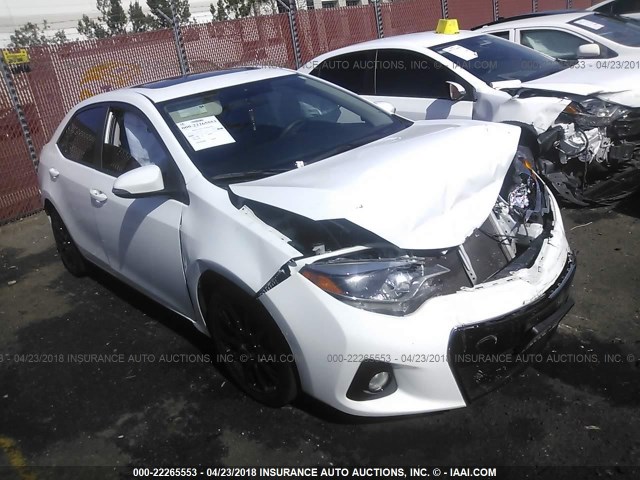 2T1BURHE0GC555595 - 2016 TOYOTA COROLLA L/LE/LE PLS/PRM/S/S PLS WHITE photo 1