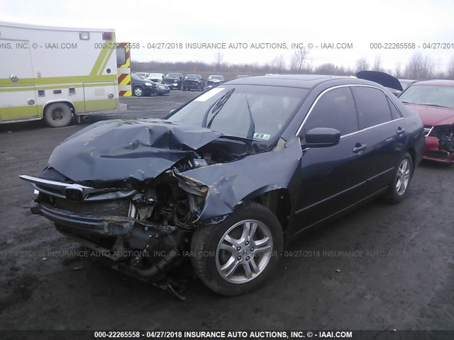 1HGCM56727A139507 - 2007 HONDA ACCORD EX GRAY photo 2