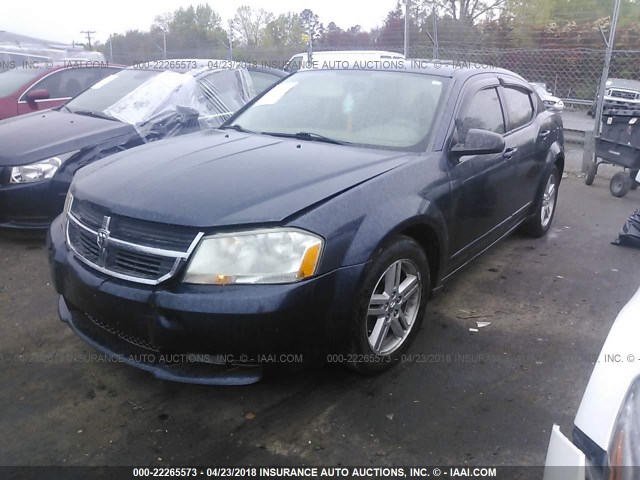 1B3LC56R38N625306 - 2008 DODGE AVENGER SXT WHITE photo 2