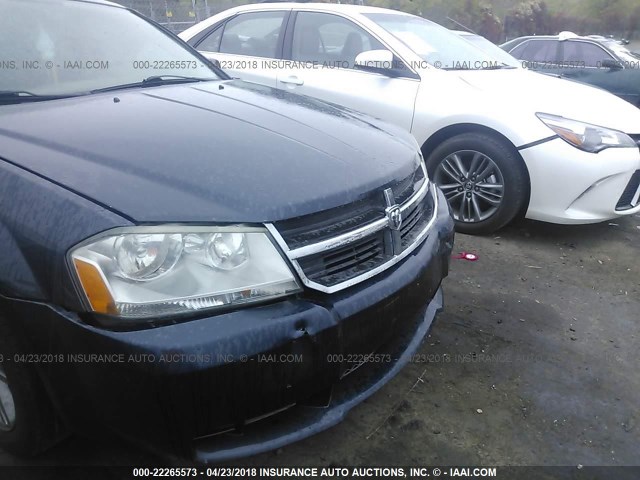 1B3LC56R38N625306 - 2008 DODGE AVENGER SXT WHITE photo 6