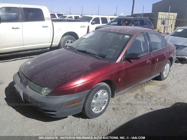 1G8ZH5287VZ353820 - 1997 SATURN SL1 RED photo 2